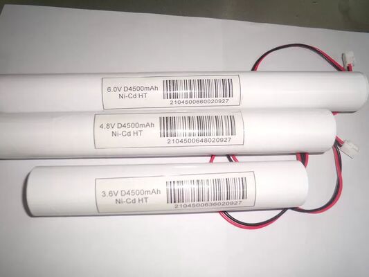 4500MAH 3.6V Emergency Lighting Battery Eco Friendly Nicd Battery Cells