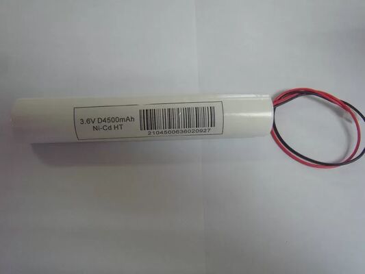 4500MAH 3.6V Emergency Lighting Battery Eco Friendly Nicd Battery Cells