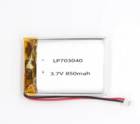 Rechargeable Lithium Polymer Battery 703040 3.7V 850 Mah Polymer Lithium Ion Battery