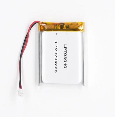 Rechargeable Lithium Polymer Battery 703040 3.7V 850 Mah Polymer Lithium Ion Battery