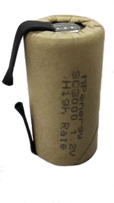 Bateria para Ferramentas Elétricas Sub C Nimh 3000mAh 1.2V 15C Nimh