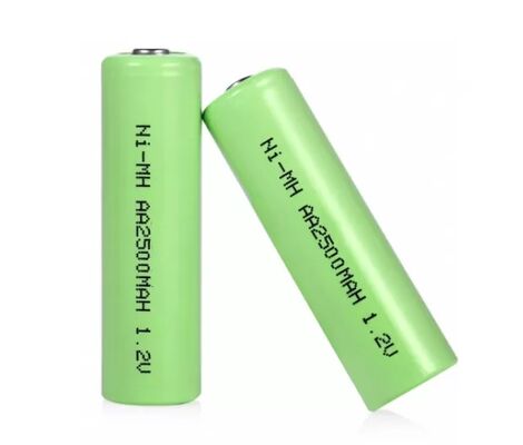 High Capacity 2500mAh AA Battery, 1.2V Rechargeable Ni-MH for Flashlight