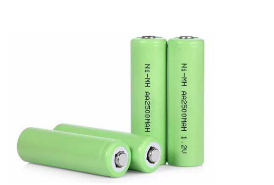 High Capacity 2500mAh AA Battery, 1.2V Rechargeable Ni-MH for Flashlight