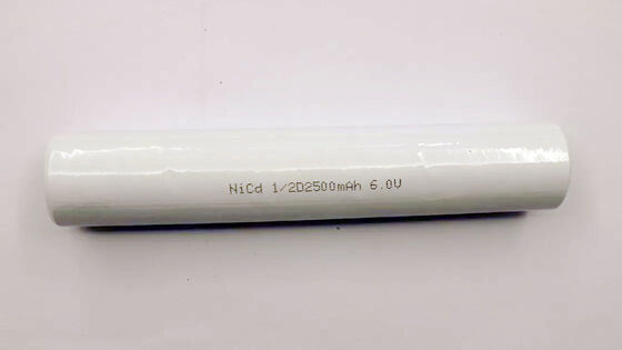 NiCd 6.0V 1/2D 2500mAh Rechargeable Flashlight Battery High Cap
