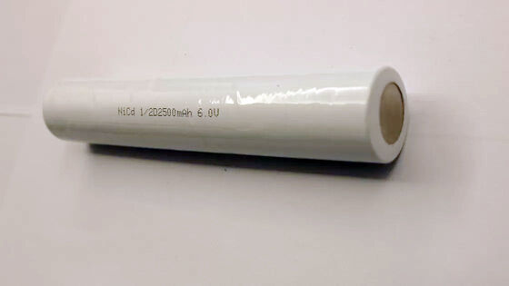 NiCd 6.0V 1/2D 2500mAh Rechargeable Flashlight Battery High Cap