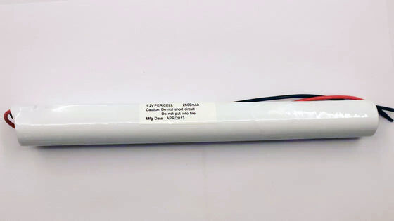 1.2V C2500mAh NiCd Emergency Lighting Battery 70g Maintenance Free