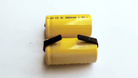 1.2V 2000mAh Cylindrical NICD Rechargeable Batteries For Power Tools