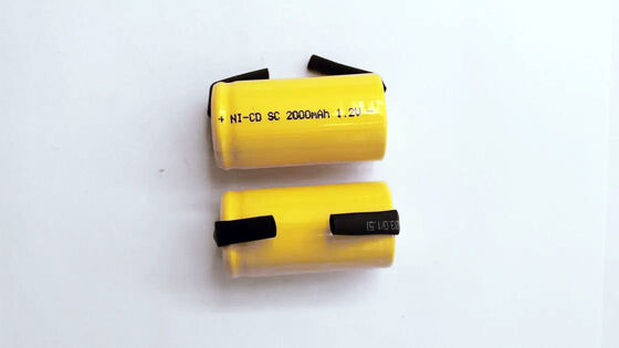 1.2V 2000mAh Cylindrical NICD Rechargeable Batteries For Power Tools