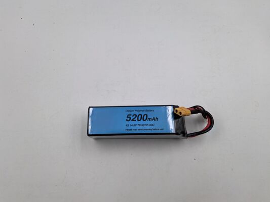 4S 14.8V 5200mAh 30C LiPo Battery - 79.96Wh Long Flight Time Drone Battery for Heavy Lift, Aerial Photography & Industrial UAVs, Airline Safe (<100Wh)