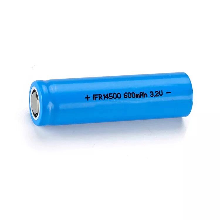 14500 3.2V 600mAh Cell Rechargeable Lithium Lifepo4 Battery For High Powered Flashlights