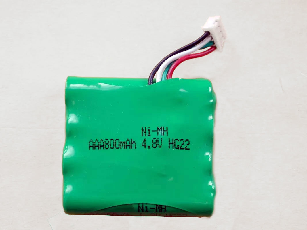 AAA800mAh Nimh Battery Packs 4.8V 500 Cycles Cycle Life For Medical Device