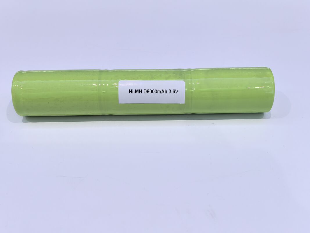 Rechargeable Ni-MH D-Cell Battery Pack, 3.6V High Capacity 8000mAh for Long Runtime