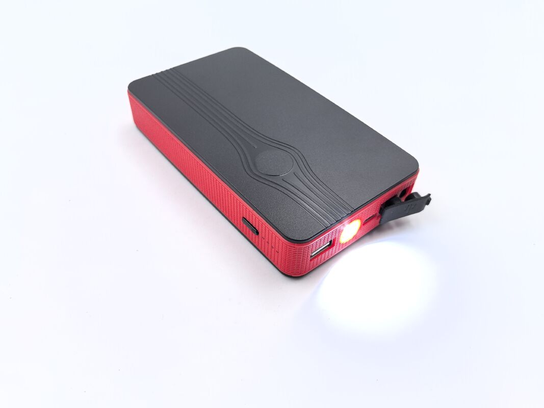 8000mAh Car Jump Starter, 200A Peak 300A 12V Portable Battery Booster for up to 6.0L Gas Engines, Ultra-Compact Power Bank with USB Charger and LED Light