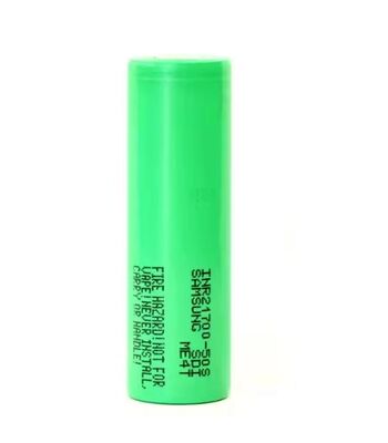 Rechargeable 21700 High Drain Lithium Battery 3.6V 5000mAh Max 45A Discharge